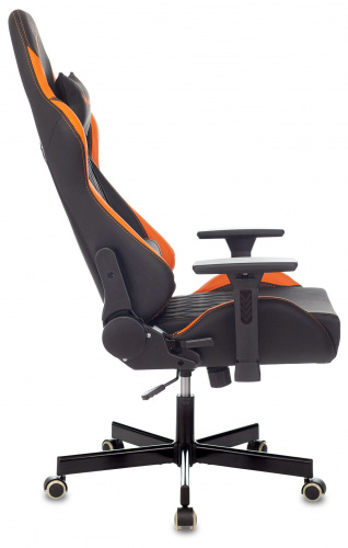 Кресло игровое Knight ARMOR черный/оранжевый ромбик эко.кожа с подголов. крестовина металл фото 5