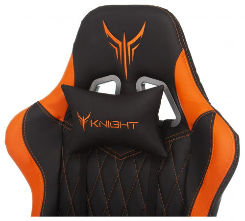 Кресло игровое Knight ARMOR черный/оранжевый ромбик эко.кожа с подголов. крестовина металл фото 10