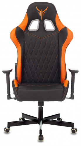 Кресло игровое Knight ARMOR черный/оранжевый ромбик эко.кожа с подголов. крестовина металл фото 13