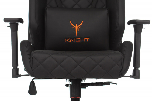 Кресло игровое Knight Outr er черный ромбик эко.кожа с подголов. крестовина металл фото 6