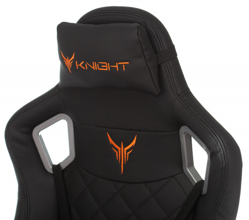 Кресло игровое Knight Outr er черный ромбик эко.кожа с подголов. крестовина металл фото 10