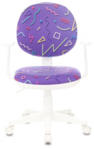 Кресло детское Бюрократ CH-W356AXSN фиолетовый Sticks 08 крестовина пластик пластик белый фото 2