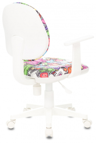Кресло детское Бюрократ CH-W356AXSN мультиколор маскарад крестовина пластик пластик белый фото 4