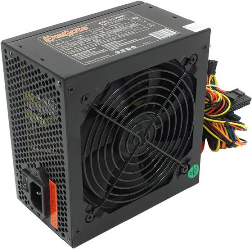 Блок питания 600W Exegate 600NPX, ATX, black, 12cm fan, 24p+4p, 6/8p PCI-E, 3*SATA, 2*IDE, FDD фото 3