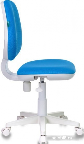 Кресло детское Бюрократ CH-W213/TW-55 голубой TW-55 (пластик белый) фото 3