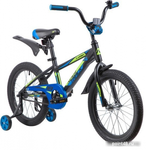 Купить Детский велосипед Novatrack Lumen 18 (черный/синий, 2019) в Липецке на заказ фото 2