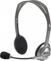 Купить Наушники с микрофоном Logitech Stereo Headset H110, гибкий микрофон, 1.8м, черный в Липецке