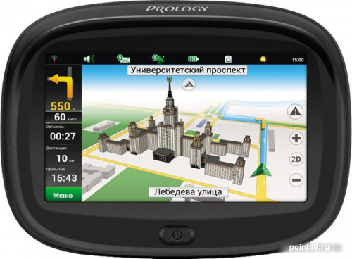 Навигатор Автомобильный GPS Prology Imap Moto 4.3 480x272 4Gb microSD Bluetooth черный Navitel