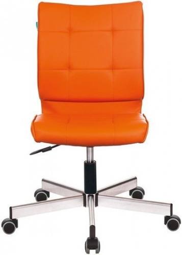 Кресло Бюрократ CH-330M/OR-20 без подлокотников оранжевый сиденье оранжевый искусственная кожа крестовина металл фото 2