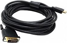 Купить Кабель Buro HDMI-19M-DVI-D-10m 24M/19M 10м позол/ферритовые кольца в Липецке