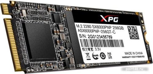 Накопитель SSD A-Data PCI-E x4 256Gb ASX6000PNP-256GT-C XPG SX6000 Pro M.2 2280 фото 3