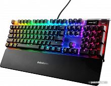 Купить Клавиатура Steelseries Apex Pro Ru механическая черный USB for gamer LED (подставка для запястий) в Липецке
