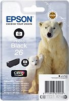 Купить Картридж струйный Epson T2611 C13T26114012 фото черный (4.7мл) для Epson XP-600/700/800 в Липецке