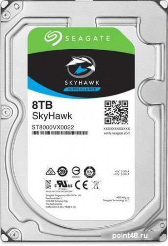 Жесткий диск Seagate Original SATA-III 8Tb ST8000VX004 Skyhawk (7200rpm) 256Mb 3.5