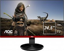 Купить Монитор AOC 24.5  Gaming G2590FX черный/красный TN LED 1ms 16:9 HDMI матовая 1000:1 400cd 170гр/160гр 1920x1080 D-Sub DisplayPort FHD 4.27кг в Липецке