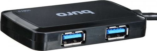 Разветвитель USB 3.0 Buro BU-HUB4-U3.0-S 4порт. черный фото 2