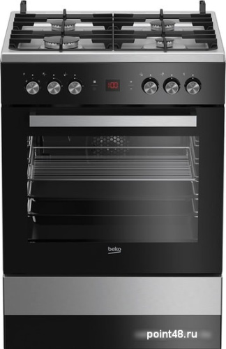 Плита Комбинированная Beko FSM62530DXMS нержавеющая сталь/черный реш.чугун в Липецке