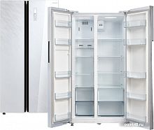 Холодильник БИРЮСА SBS 587 WG 510л белое стекло в Липецке