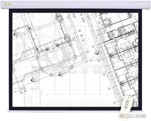 Купить Экран Cactus 180x180см Motoscreen CS-PSM-180x180 1:1 настенно-потолочный рулонный (моторизованный привод) в Липецке