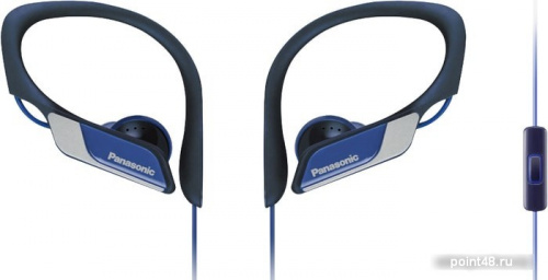 Купить Гарнитура вкладыши Panasonic RP-HS35MGC-A 1.2м синий проводные крепление за ухом в Липецке
