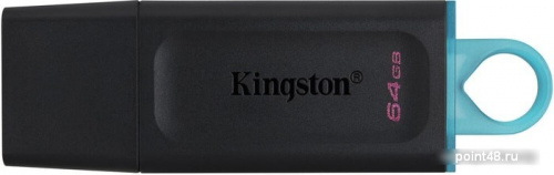 Купить Флеш Диск Kingston 64Gb DataTraveler Exodia DTX/64GB USB3.1 черный/голубой в Липецке