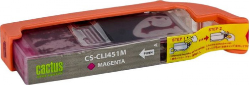 Купить Картридж совм. Cactus CLI451M пурпурный для Canon MG6340/5440/IP7240 (10.2мл) в Липецке фото 2