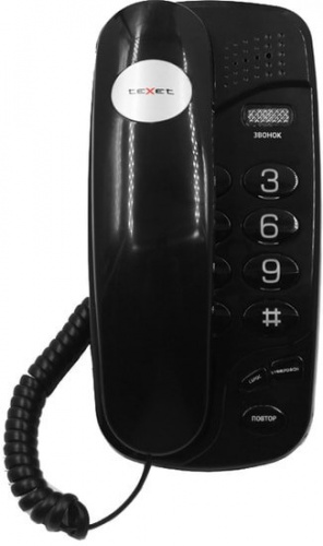 Купить Проводной телефон TeXet TX-238 (черный) в Липецке фото 3