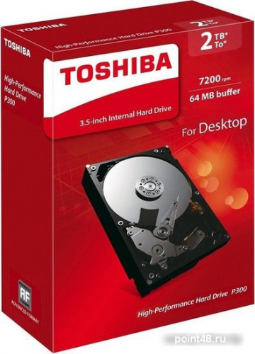 Жесткий диск Toshiba SATA-III 2Tb HDWD120EZSTA P300 (7200rpm) 64Mb 3.5  Rtl фото 3