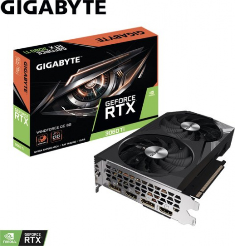Видеокарта Gigabyte GeForce RTX 3060 Ti Windforce OC 8G GV-N306TWF2OC-8GD фото 2