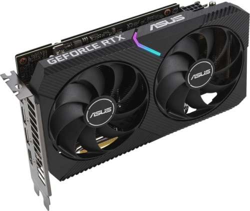 Видеокарта Asus PCI-E nV ia GeForce RTX 3060 12Gb OC LHR (192bit/GDDR6/HDMI/3xDP/RTL) (DUAL-RTX3060-O12G-V2) фото 2