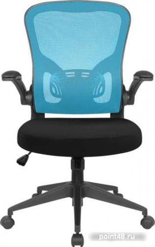 Кресло Defender Akvilon (черный/голубой) фото 2