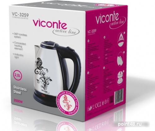Купить Чайник VICONTE VC-3259 нержавейка в Липецке фото 2
