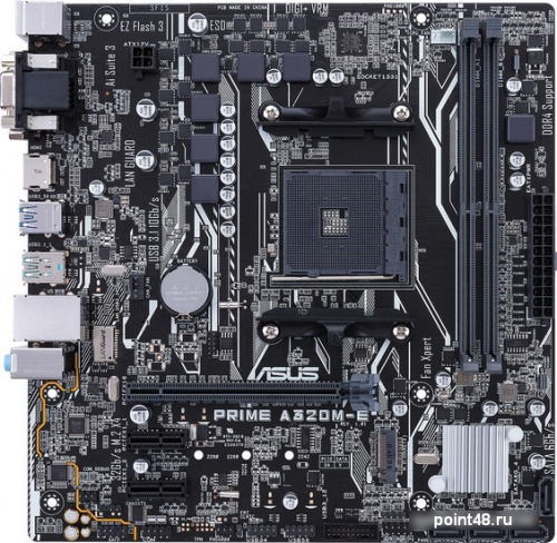 Материнская плата Asus PRIME A320M-E Soc-AM4 AMD A320 2xDDR4 mATX AC`97 8ch(7.1) GbLAN RAID+VGA+DVI+HDMI