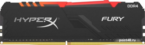 Память 32GB Kingston DDR4 2666 DIMM HyperX FURY Memory RGB  Gaming Memory HX426C16FB3A/32 , Unbuffered, CL16, 1.2V, 2R, 16Gbit, RTL {25} (310498)