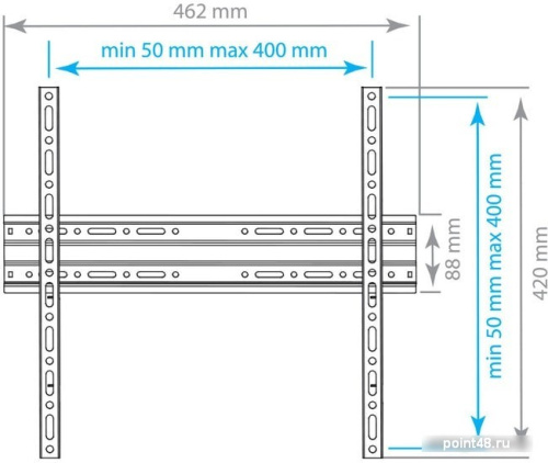 Купить Кронштейн для телевизора Arm Media PLASMA-3 new черный 22-65 макс.55кг настенный фиксированный в Липецке фото 3