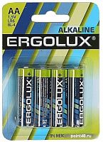Купить Батарея Ergolux Alkaline LR6-BL4 AA 2800mAh (4шт) блистер в Липецке