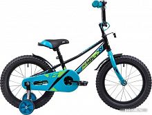 Купить Детский велосипед Novatrack Valiant 16 2019 163VALIANT.BK9 (черный/голубой, 2019) в Липецке
