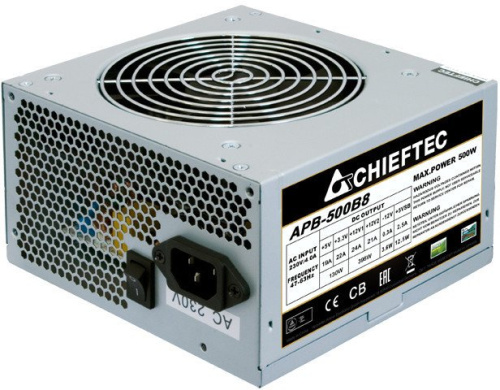 Блок питания Chieftec Value APB-500B8 (ATX 2.3, 500W, Active PFC, 120mm fan) OEM