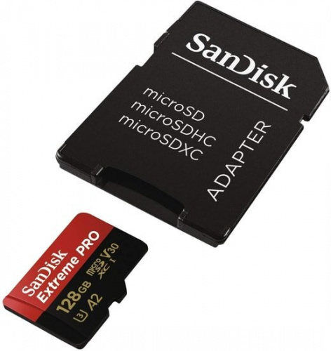 Купить Флеш карта microSDXC 128Gb Class10 Sandisk SDSQXCY-128G-GN6MA Extreme Pro + adapter в Липецке фото 2