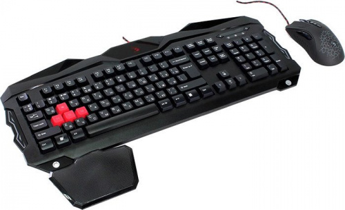 Купить Клавиатура + мышь A4Tech Bloody Q2100/B2100 (Q210+Q9) клав:черный мышь:черный USB Multimedia Gamer LED в Липецке
