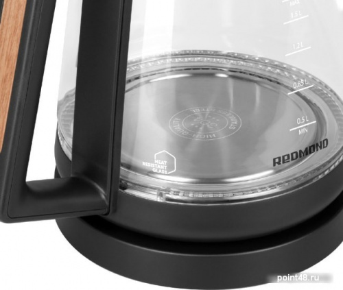 Купить Чайник электрический Redmond RK-G190, 1,7л, 2200Вт, с подсветкой, стекло/пластик в Липецке фото 2
