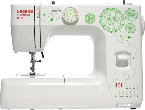 Купить Швейная машина Janome Legend LE15 белый/цветы в Липецке