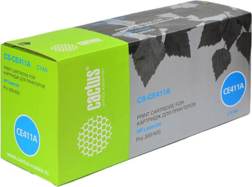 Купить Картридж лазерный Cactus CS-CE411A cyan ((2600 стр.) для HP CLJ Pro 300 Color M351/M451/MFP M375/MFP M475) (CS-CE411A) в Липецке