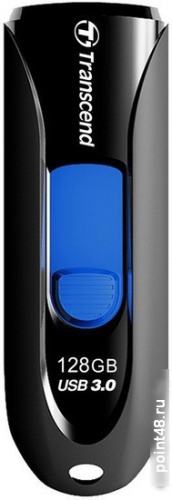 Купить Флеш Диск Transcend 128Gb Jetflash 790 TS128GJF790K USB3.0 черный/синий в Липецке