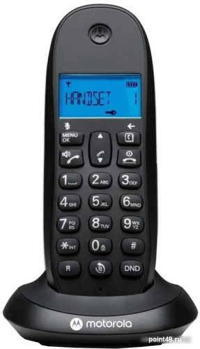 Купить Радиотелефон Motorola C1001CB+ (черный) в Липецке