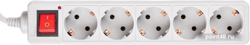Купить Сетевой фильтр Buro 500SL-1.5-G 1.5м (5 розеток) серый (пакет ПЭ) в Липецке