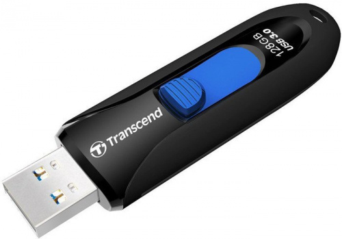 Купить Флеш Диск Transcend 128Gb Jetflash 790 TS128GJF790K USB3.0 черный/синий в Липецке фото 3