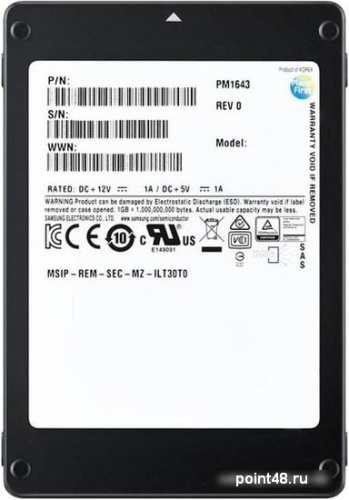 SSD Samsung PM1643a 7.68TB MZILT7T6HALA-00007