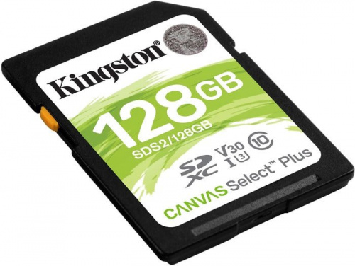 Купить Флеш карта SDXC 128Gb Class10 Kingston SDS2/128GB Canvas Select Plus w/o adapter в Липецке фото 2