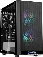 Корпус Silverstone SST-PS15B-PRO Precision Mini Tower Micro ATX Computer Case, tempered glass, 2x 120mm ARGB, 1x ARGB Controller, black
